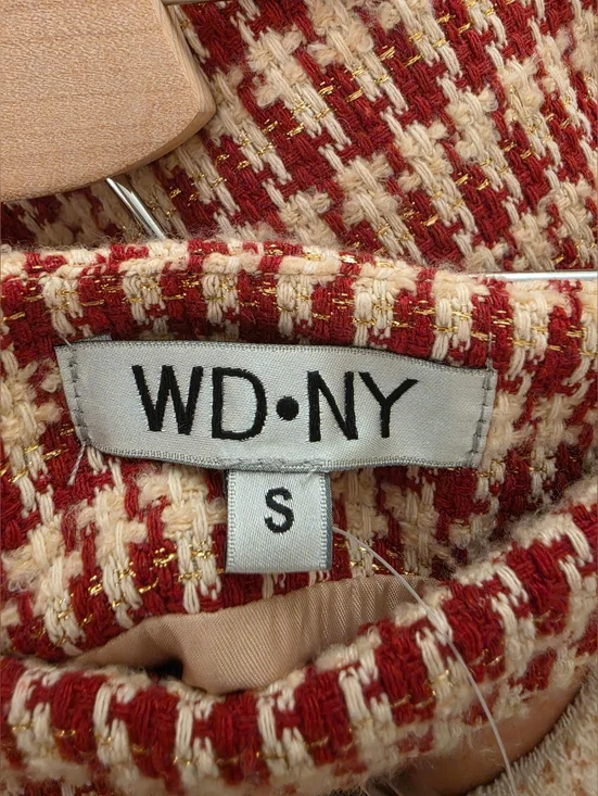 WD.NY Red and Cream Houndstooth Mini Skirt - Picture 4 of 5